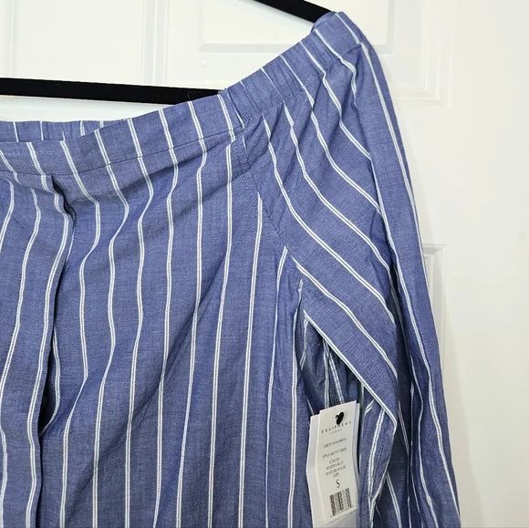 Equipment Femme Gretchen Off-the-shoulder Tunic Dress Shirtdress NWT S Small - Picture 4 of 9